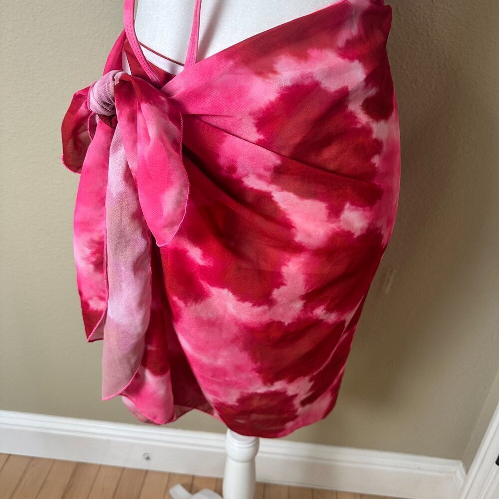 SHEIN 3 Piece Bikini Swimsuit & Sarong Cover Up Set Size Small - Picture 3 of 12